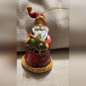 Santa Christmas Bell Ornament